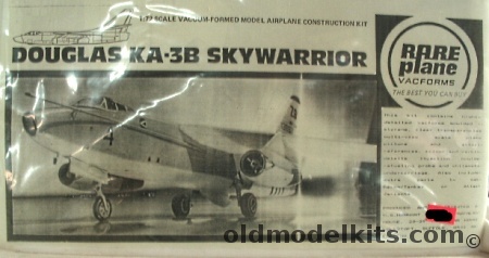 Rareplane 1/72 Douglas KA-3B / EA-3B / RA-3B Skywarrior - Injection Molded Struts and Decals plastic model kit